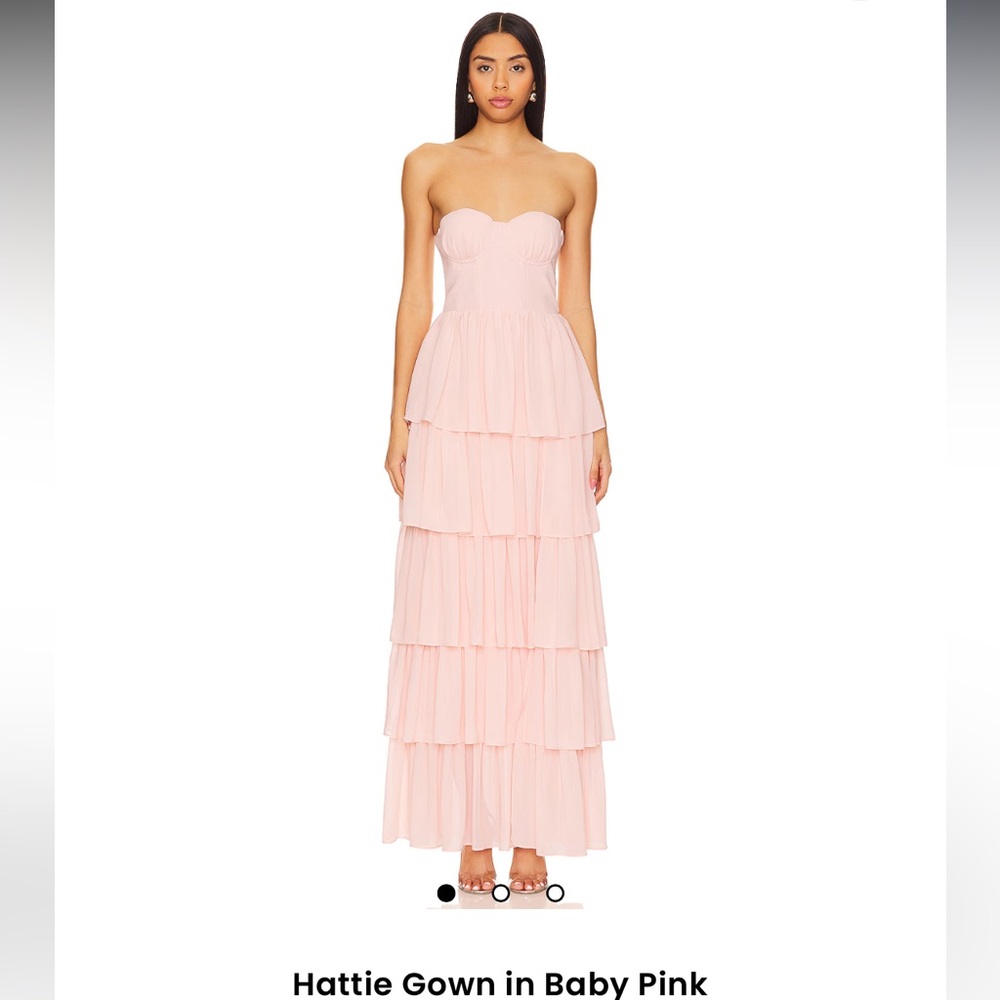 Lovers and Friends Hattie Gown in Baby Pink